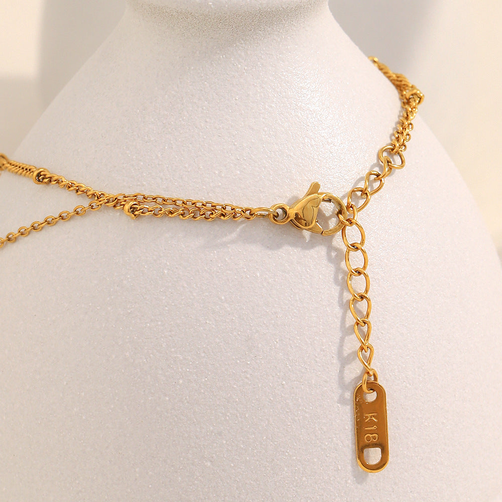 Dolphin bracelet clasp and extension chain detail