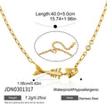 Fishbone necklace length and extension chain detail