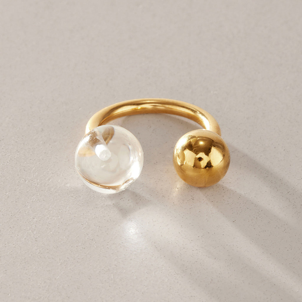 Rear angle of the two spherical ring ends