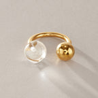 Rear angle of the two spherical ring ends