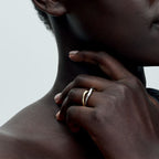 Crossover ring shown on a model's hand