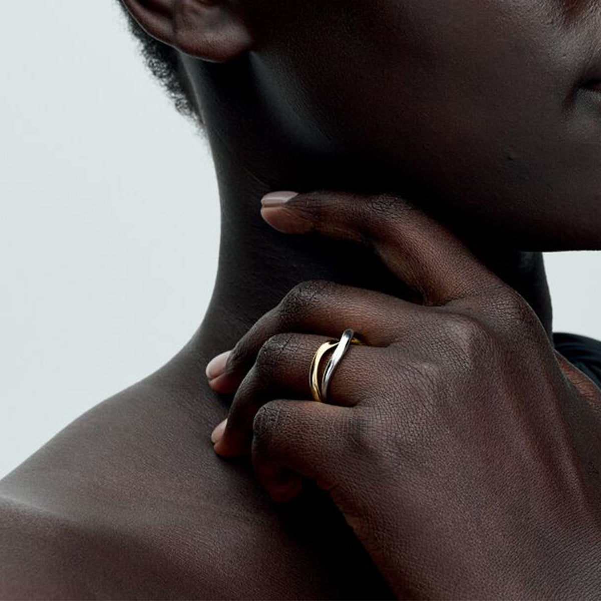 Crossover ring shown on a model's hand