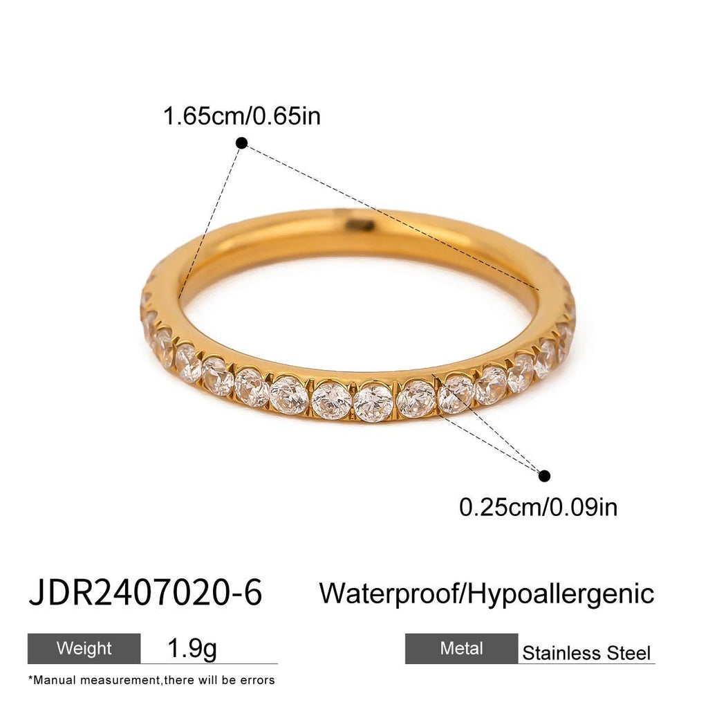 Wholesale Stainless Steel Heart Earring and Ring Collection - alternate angle