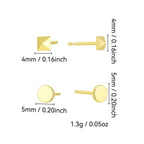 size diagram for round disc and faceted pyramid studs