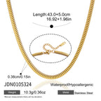 Flat chain necklace with lobster clasp dimensions
