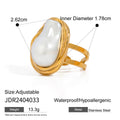 White inlay ring height and inner diameter measurements