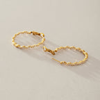 Open fastenings of narrow rhinestone hoops