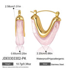 Pink resin U-shaped hoop dimensions