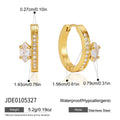 Hoop and side stone dimensions with material reference