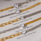 Five mixed-chain bracelet designs compared