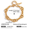 Gold tone twisted link bracelet length and extension