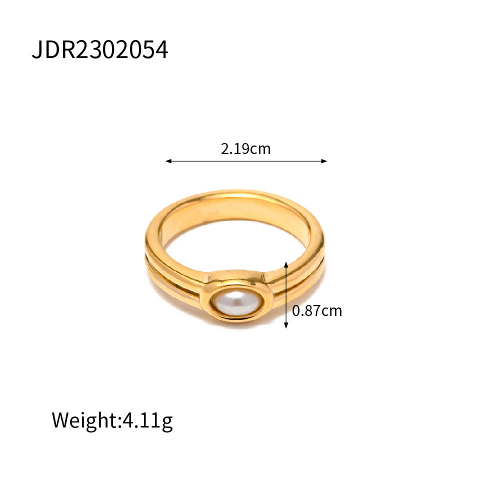 Double-band ring face width and accent measurements