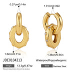 Oval drop stainless steel hoop measurement chart