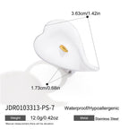 Stainless steel calla lily ring flower span measurement image