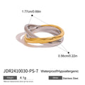Stainless steel crossover ring showing face height