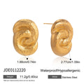Knot earrings with measurement guide