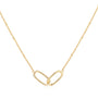 925 Sterling Silver Interlocking Oval Link Necklace — gold oval links and fine chain
