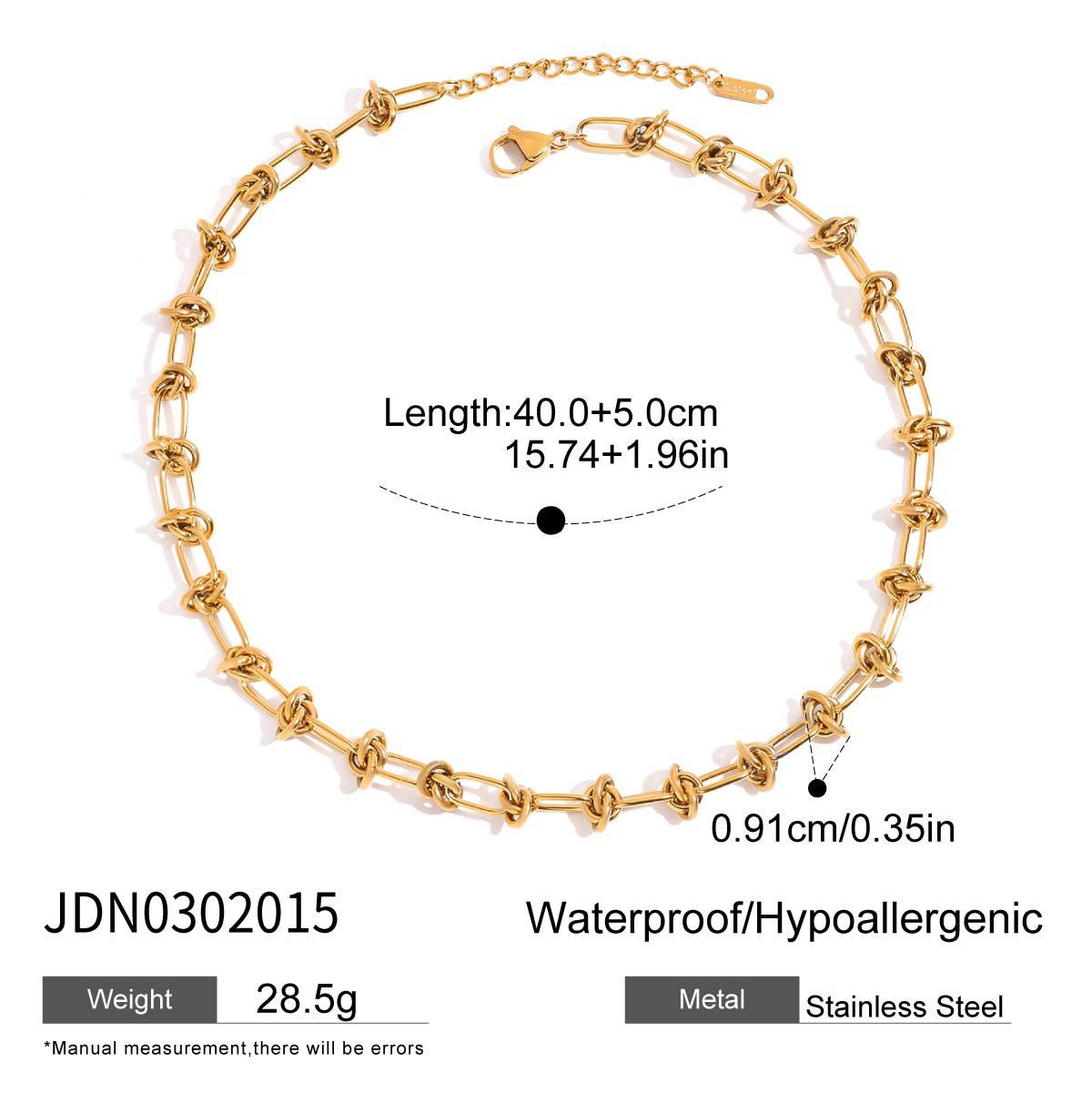 Wholesale Stainless Steel Necklace and Bracelet Collection in Mixed Finishes - alternate angle