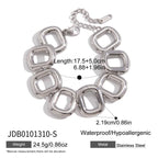 Open square-link bracelet size chart