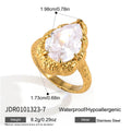 Gold plated textured setting dimensions