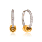 Clear Stone Stainless Steel Earring Collection – product view 4