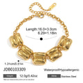 Stainless steel sculpted bracelet dimension image