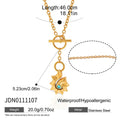 Shell pendant necklace and T-bar dimensions