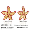 Gold-Tone Multicolor Flower Stainless Steel Stud Earrings variant reference