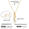 Staggered bar-drop pendant with round clear accents