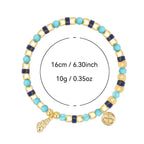shell charm bead bracelet with listed 16 cm size and 10 g weight