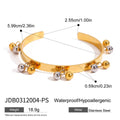 Ball fringe cuff width height and bead measurements