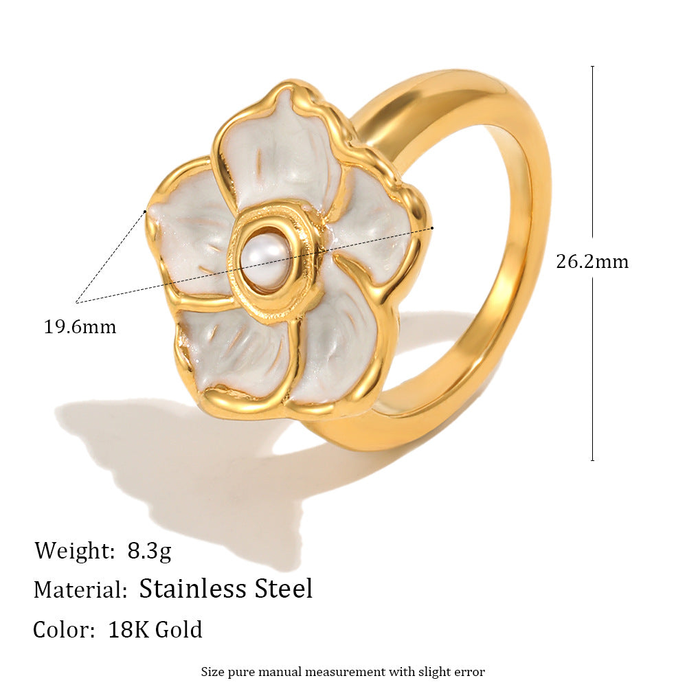 ivory flower ring dimensions with 19.6 mm bloom and 8.3 g listed weight