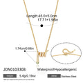 Coiled snake necklace length and pendant measurement image