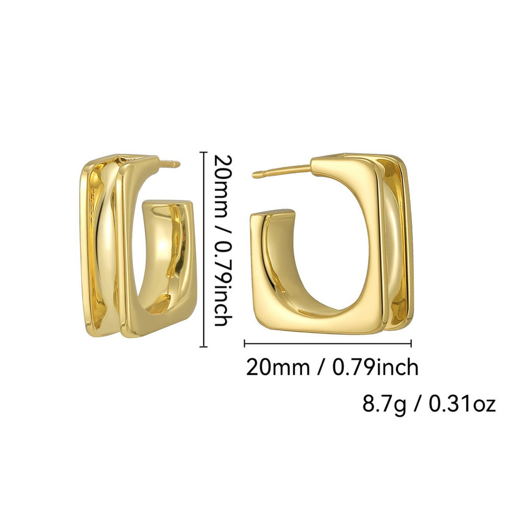 square hoop earring dimensions measuring 20 by 20 mm with 8.7 g listed weight