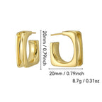 square hoop earring dimensions measuring 20 by 20 mm with 8.7 g listed weight