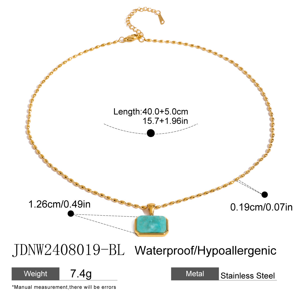 Gold-Tone Stainless Steel Heart Necklace Collection — finish detail