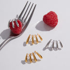 Radiating studs arranged beside a fork