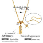 Family charm necklace with mother, heart and star details