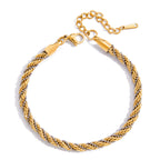 Wholesale Stainless Steel Necklace and Bracelet Collection in Mixed Finishes - design detail