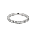 Clear-stone steel color stacking ring