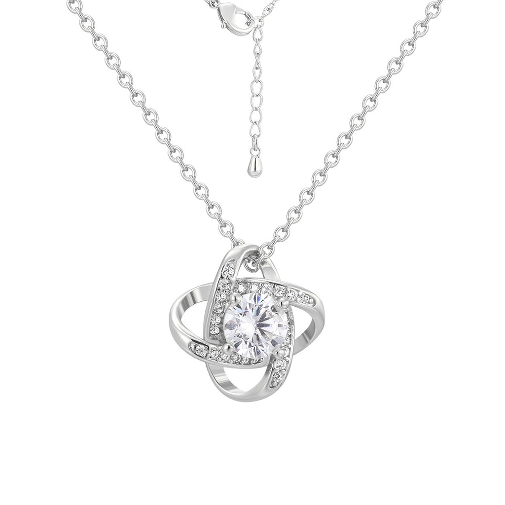 isolated silver-finish brass orbit pendant necklace