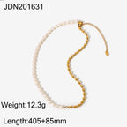 Bead necklace length and extension measurements