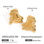 Heart Stainless Steel Ring and Stud Earring Collection in Mixed Finishes – assortment view