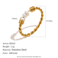 Pearl-centered twist ring measurement view