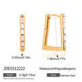 Rectangular stone trapezoid hoops with dimensions