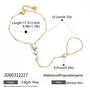 Stainless Steel Bracelet and Ring Collection with Clear Accents size and proportion reference