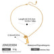 Knot Y-necklace with chain length diagram