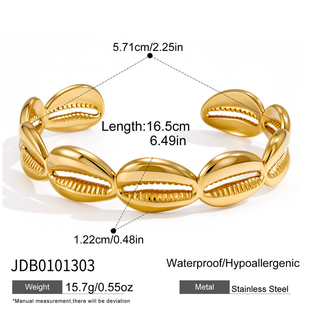 Shell cuff length and width diagram