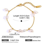 Natural pearl chain bracelet measurement diagram