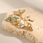 Coastal charm shapes arranged together
